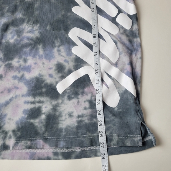 VICTORIA'S Secret PINK Logo Long Sleeve Top Tie Dye XS - Picture 7 of 9